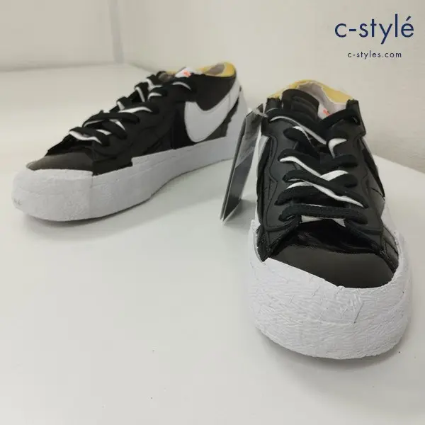 NIKE×sacai ナイキ×サカイ BLAZER LOW スニーカー 28cm ブラック×ホワイト ブレーザーロー DM6443-001