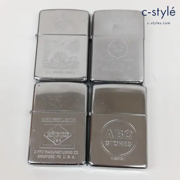 ZIPPO ジッポー オイルライター U.S. MARINE CORPS 50th ABC STORES ZIPPO U.S.A. 喫煙具 計4点