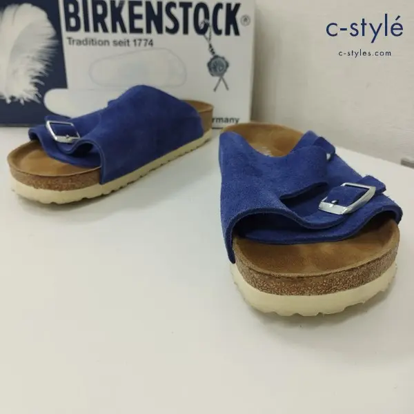 BIRKENSTOCK ビルケンシュトック Zurich 39 ブルー チューリッヒ ベロアレザー スエード