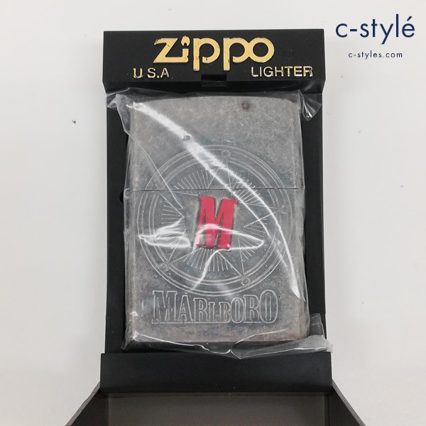 ZIPPO ジッポー 2000年 MARLBORO マルボロ スターコンパス 古美仕上げ オイルライター シルバー 喫煙具の買取金額(買取実績)