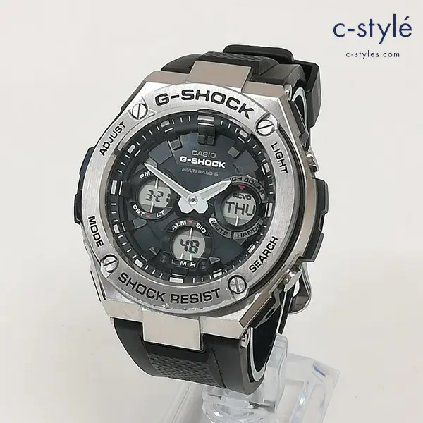 CASIO カシオ G-SHOCK 腕時計 シルバー×ブラック GST-W110-1JF G-STEEL