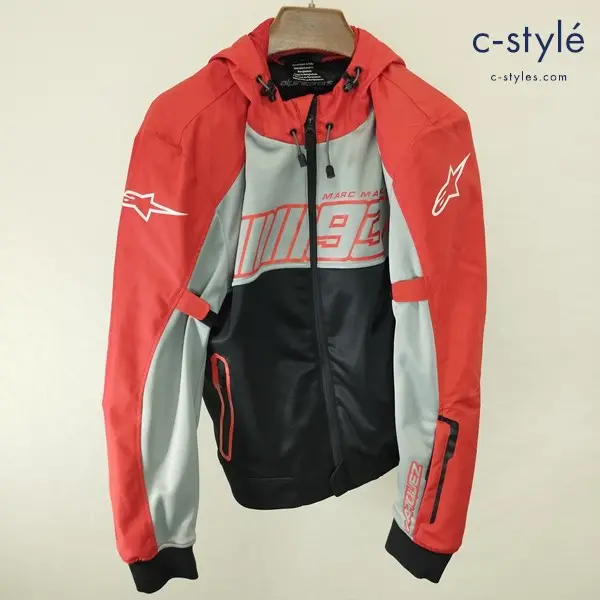 Alpinestars アルパインスターズ BURIRAM JACKET M ブラック×レッド ジャケット ジップアップ フード バイクウェア