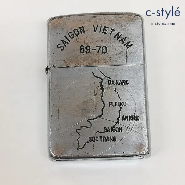 ZIPPO ジッポー SAIGON VIETNAM サイゴン ベトナム 69-70 1969年 オイルライター シルバー 喫煙具の買取金額(買取実績)