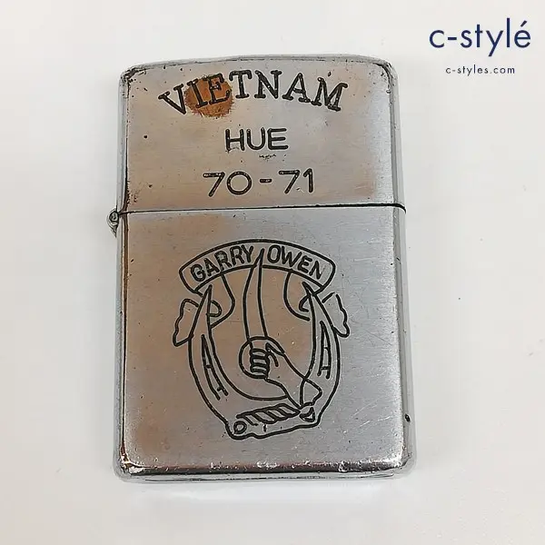 ZIPPO ジッポー VIETNAM ベトナム HUE 70-71 1970年 GARRY OWEN オイルライター シルバー 喫煙具