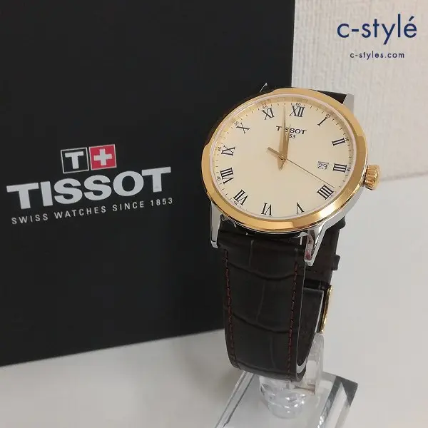 TISSOT ティソ 腕時計 ゴールド×ブラウン クラシックドリームクォーツ T129.410.26.263.00