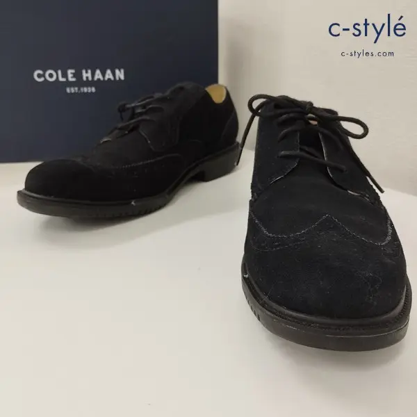 Cole Haan コールハーン ウイングチップシューズ 8・1/2M ブラック C12689 GREAT JONES スエード