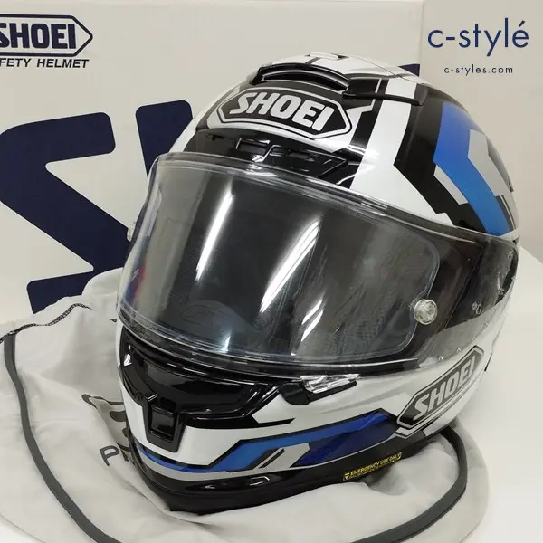 SHOEI ショウエイ X-Fourteen BRINK フルフェイスヘルメット L 59-60cm ブルー×ホワイト TC-2