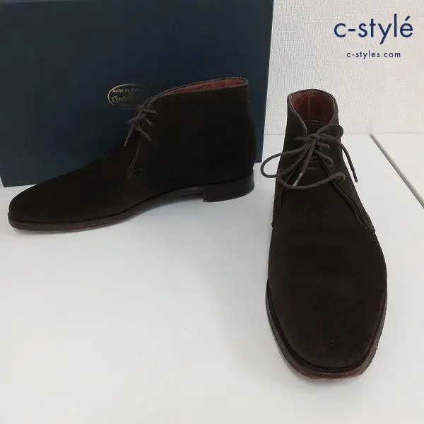 Crockett&Jones クロケットアンドジョーンズ CAMBERLEY 6D ブラウン系 スエードチャッカブーツ 9613