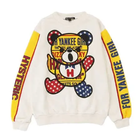 JOEY HYSTERIC(ジョーイヒステリック) DIZZY & MILKY BEAR sweatshirt