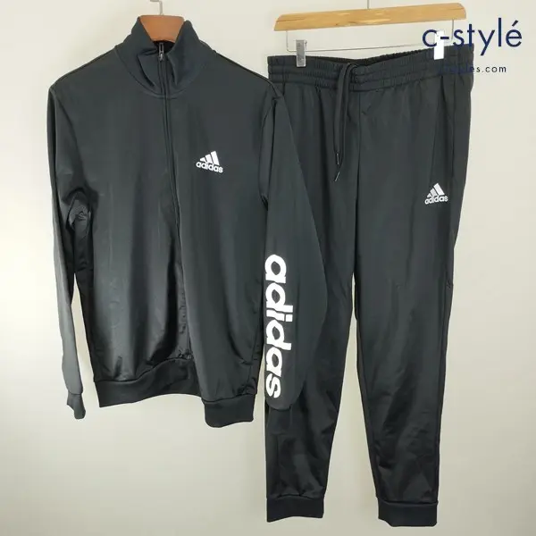 adidas アディダス ジャージ セットアップ 2XL ブラック ジャケット パンツ