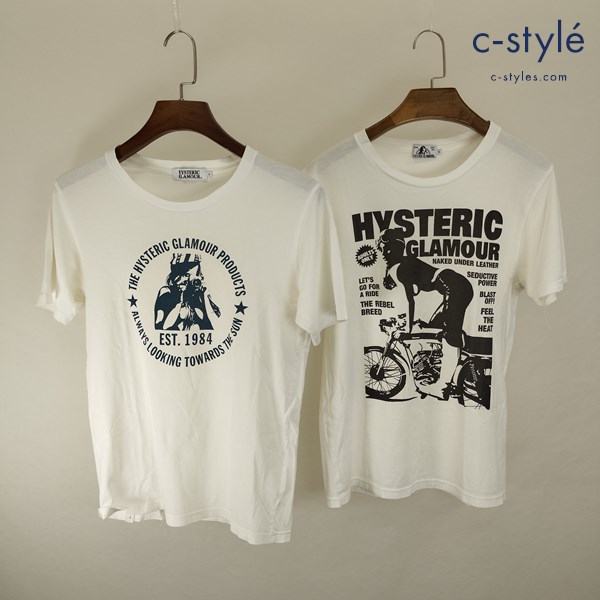 HYSTERIC GLAMOUR ヒステリックグラマー 半袖Tシャツ S ホワイト ガールプリント カメラ バイクの買取金額(買取実績)