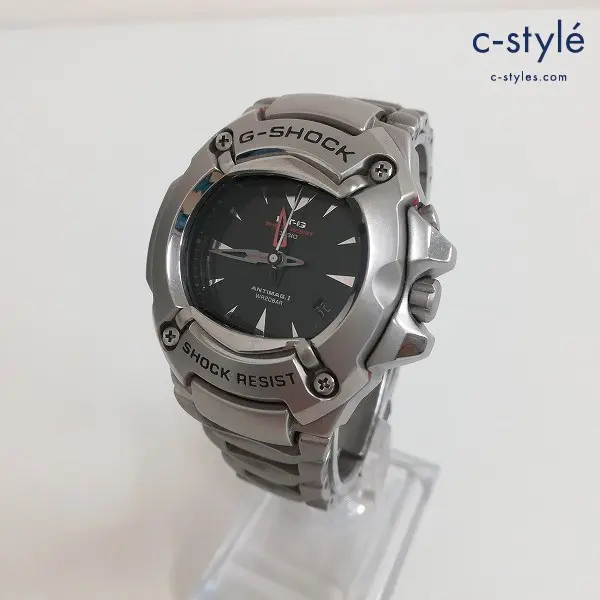 CASIO カシオ 腕時計 シルバー G-SHOCK MTG-120 クォーツ式 黒文字盤