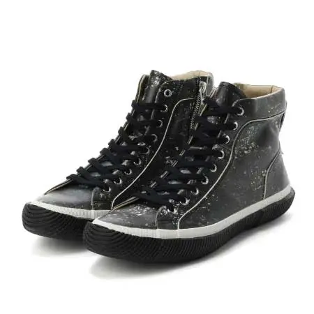 Ground Y(グラウンドワイ) Leather smooth High-top sneakers