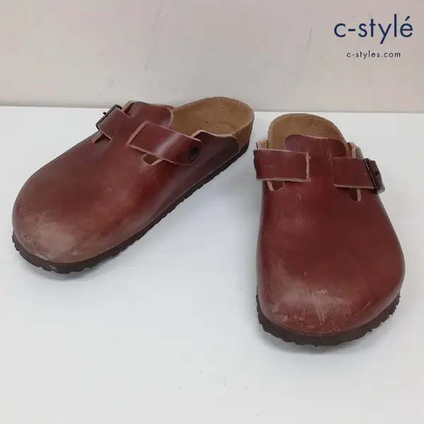 BIRKENSTOCK ビルケンシュトック ボストン サンダル 27cm ブラウン レザー