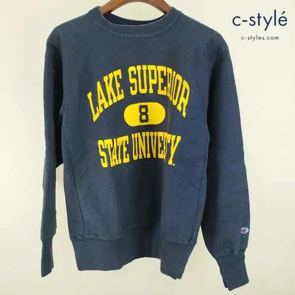 Champion チャンピオン Reverse Weare トレーナー L ネイビー 90s LAKE SUPERIOR