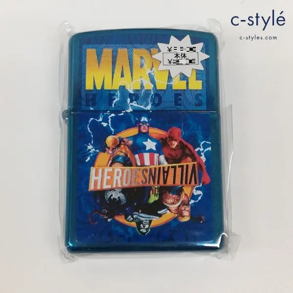 ZIPPO ジッポー MARVEL HEROES 2005 オイルライター ブルー 喫煙具