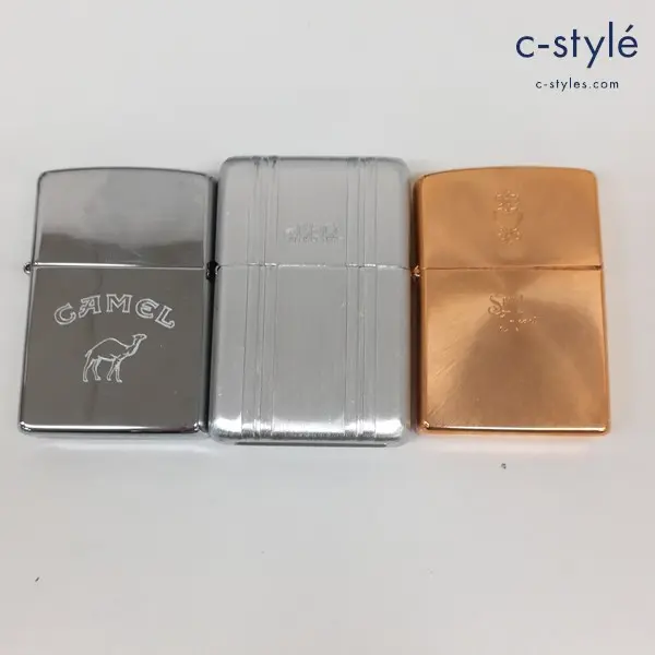 ZIPPO ジッポー オイルライター CAMEL キャメル ZERO HALLIBURTON Sprit Heart 喫煙具 計3点