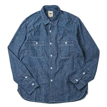 FOB FACTORY(エフオービーファクトリー) CHAMBRAY WORK SHIRT