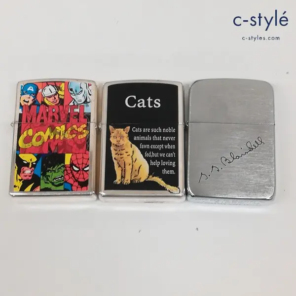 ZIPPO ジッポー オイルライター MARVEL COMICS Cats 他 喫煙具 計3点