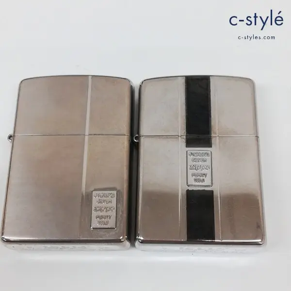 ZIPPO ジッポー オイルライター STERLING SILVER スターリングシルバー PURITY 2006 喫煙具 計2点