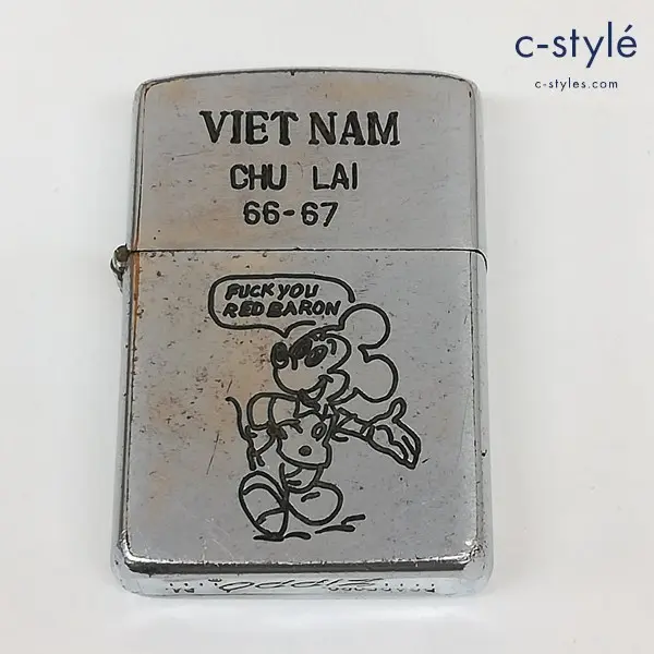 ZIPPO ベトナムジッポー ミッキーマウス 1966年 VIETNAM CHU LAI 66-67 オイルライター 喫煙具