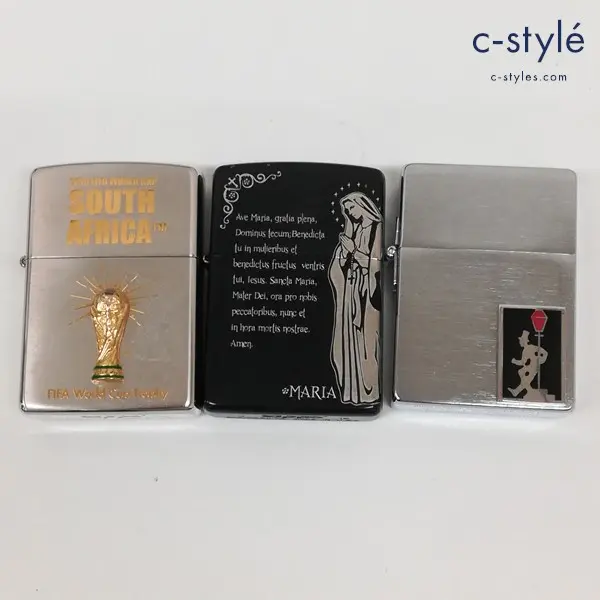 ZIPPO ジッポー オイルライター ワールドカップ2010 MARIA 他 喫煙具 計3点