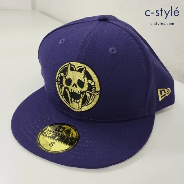 NEWERA × ジョジョの奇妙な冒険 キャップ 8 63.5cm パープル JOJO KIRA 吉良吉影 59FIFTY