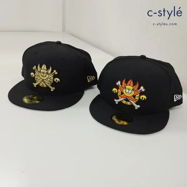 NEWERA ニューエラ × ONEPIECE ワンピース サウザンドサニー号 キャップ 8 63.5cm ブラック 帽子 59FIFTY 計2点