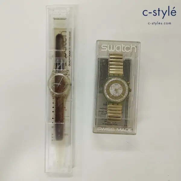 Swatch スウォッチ 腕時計 クリア CIGAR GK250 GOLDEN GLOBE AG1992