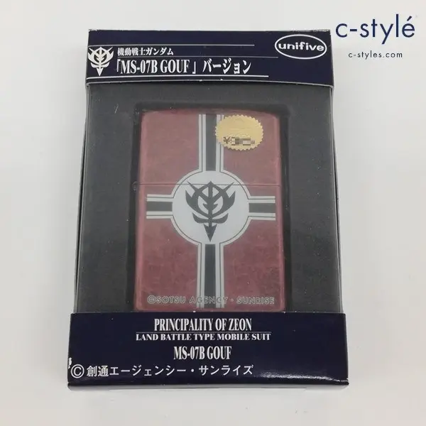 ZIPPO ジッポー 機動戦士ガンダム MS-07B グフ version No.1 2002年製 オイルライター レッド系 喫煙具