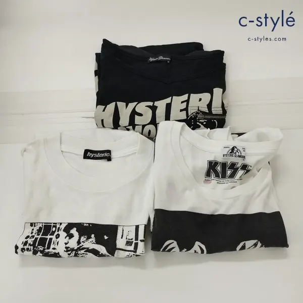 HYSTERIC GLAMOUR ヒステリックグラマー 半袖Tシャツ フリーサイズ プリント ガール レディース 計3点