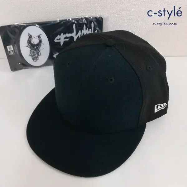 NEWERA × Yohji Yamamoto キャップ 8 63.5cm ネイビー×ブラック FW20 ベルクロパッチ