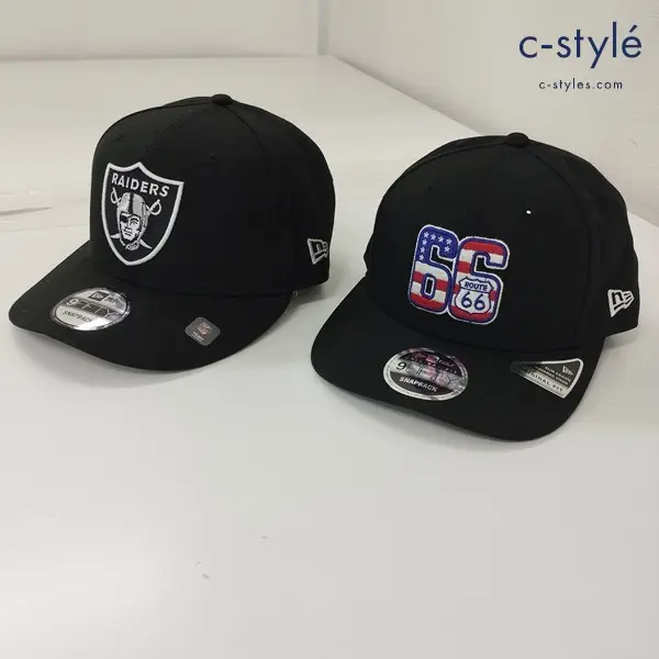 NEWERA ニューエラ キャップ F ブラック ルート66 NFL ラスベガスレイダース 9FIFTY