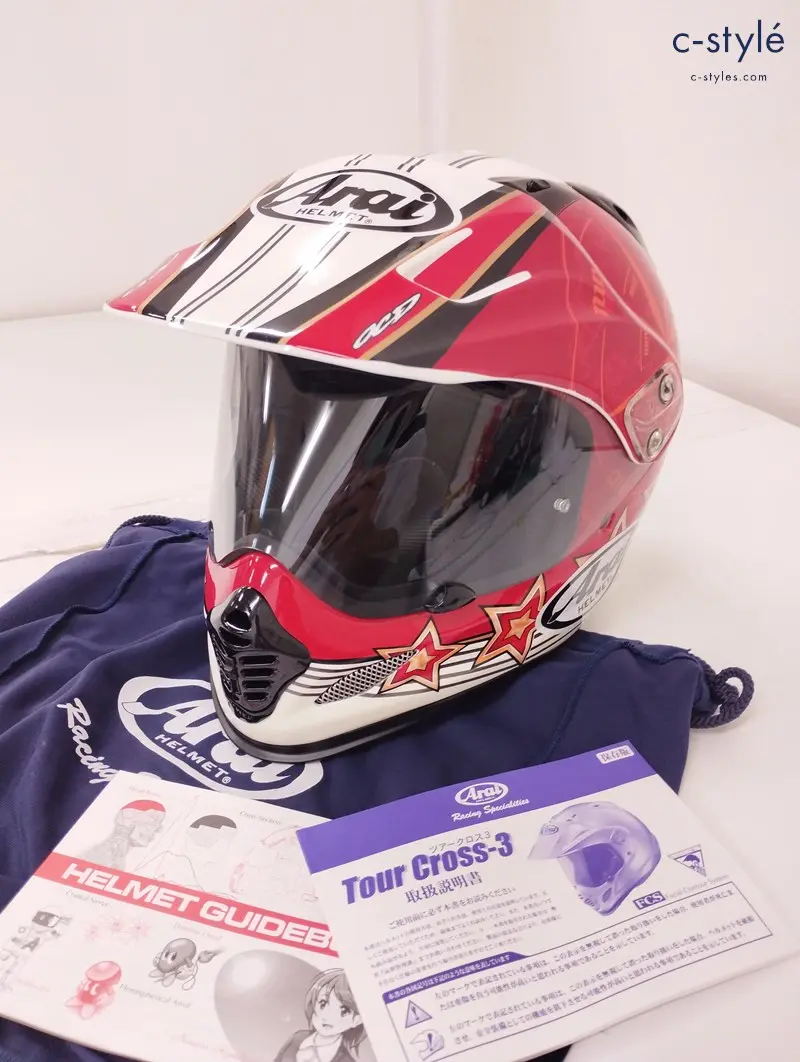 Arai アライ Tour Cross3 フルフェイス ヘルメット 59.60cm未満 マルチカラー ツアークロス バイク用品の買取金額(買取実績)