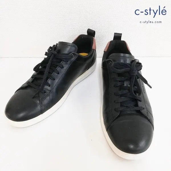 COLE HAAN コールハーン グランドプラスクロスコートスニーカー 7・1/2 ブラック レザー C36923