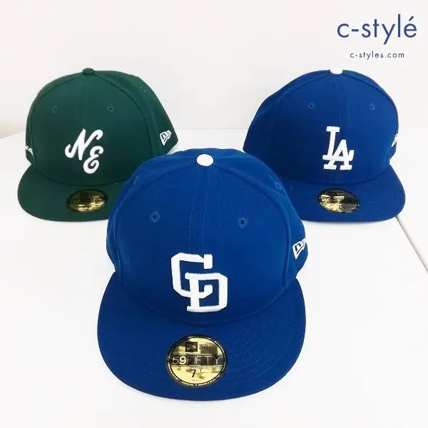 NEWERA ニューエラ 59FIFTY キャップ 7・1/2 59.6cm ロサンゼルスドジャース 他 計3点