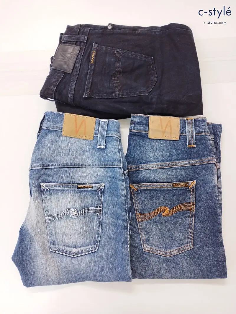 Nudie Jeans ヌーディージーンズ デニムパンツ W30 W29 Gパン ジーパン ジッパーフライ 計3点