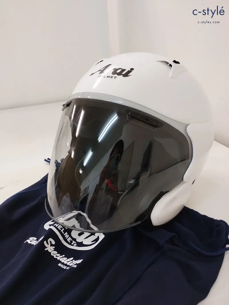 Arai アライ MZ-F ヘルメット 54cm ホワイト 日本製 バイク用品