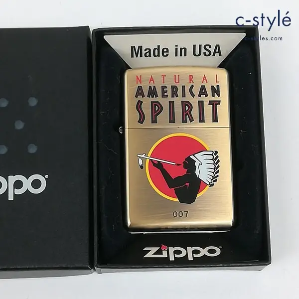 ZIPPO ジッポー オイルライター ナチュラル アメリカンスピリット 007 2009年製 NATURAL AMERICAN SPIRIT