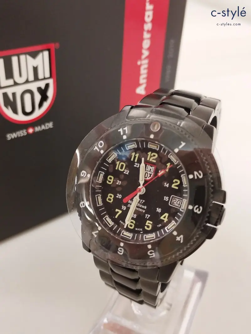 LUMINOX ルミノックス 腕時計 ブラック アナログ ナイトホーク 3402RH 30th Anniversary スイス製