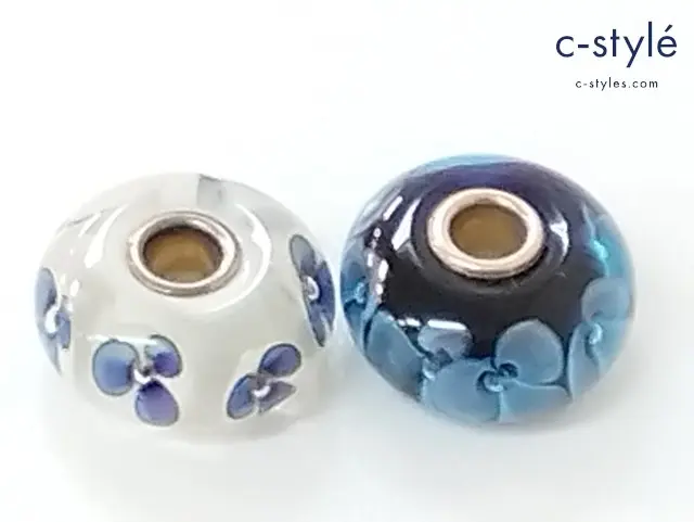 TROLLBEADS トロールビーズ ガラスビーズ マルチカラー フラワー ユニーク