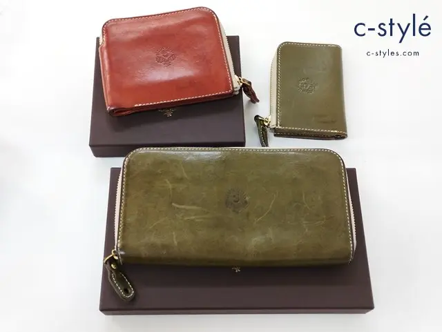 HUKURO 財布 ミニ財布 長財布 Bi-fold Open Wide Small Wallet/Long Wallet/Mini Wallet 計3点