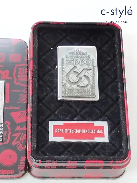 ZIPPO/ジッポー 65th Anniversary/65周年 1932-1997 メタル貼り 1997年製 /000(タウン＆カントリー)｜売買されたオークション情報、yahooの商品情報をアーカイブ公開  - オークファン 喫煙グッズ