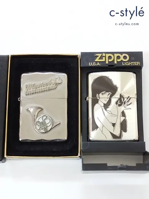 ZIPPO ジッポー オイルライター ルパン三世 峰不二子 アンダーアレスト Musical Instrument 喫煙具 計2点