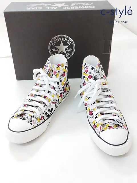 CONVERSE コンバース スニーカー 25cm ホワイト系 ALLSTAR CHUCK TAYLOR 100 MICKEY MOUSE PT HI ディズニー