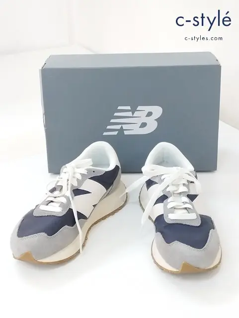 NEW BALANCE ニューバランス スニーカー 24.5cm グレー×ホワイト MS237SC ローカット