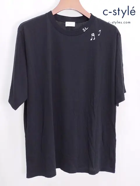 SAINT LAURENT PARIS サンローランパリ 半袖 Tシャツ M ブラック 綿100% 439416 YB1CM