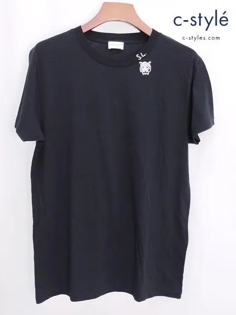 SAINT LAURENT PARIS サンローランパリ 半袖 Tシャツ M ブラック タイガープリント 綿100% 429373 Y2OO1