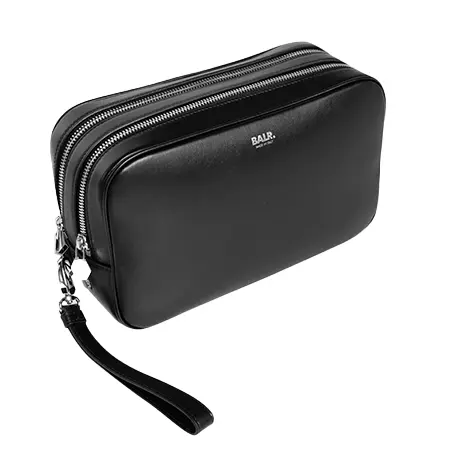 BALR.(ボーラー)  バッグ BT LEATHER TOILETRY KIT BLACK