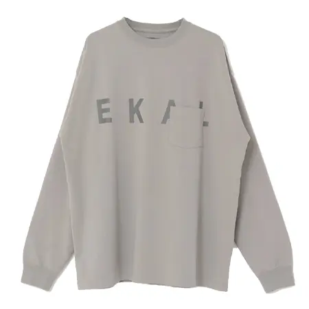 EKAL(エカル) ロゴポケットロングスリーブTシャツ